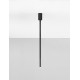 Sandy Black Aluminium LED 4 Watt 220-240Volt 177Lm 3000K IP20 Beam Angle 25° D: 5 H: 70 cm 