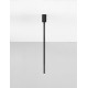 Sandy Black Aluminium LED 4 Watt 220-240Volt 177Lm 3000K IP20 Beam Angle 25° D: 5 H: 70 cm 