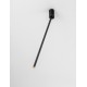 Sandy Black Aluminium LED 4 Watt 220-240Volt 177Lm 3000K IP20 Beam Angle 25° D: 5 H: 70 cm 