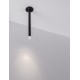 Sandy Black Aluminium LED 4 Watt 220-240Volt 177Lm 3000K IP20 Beam Angle 25° D: 5 H: 24 cm 