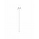 Sandy White Aluminium LED 4 Watt 220-240Volt 177Lm 3000K IP20 Beam Angle 25° D: 5 H: 44 cm 