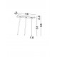 Sandy Black Aluminium LED 8 Watt 220-240Volt 214Lm 3000K IP20 Beam Angle 24° L: 45 W: 10 H: 65 cm 