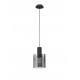 Sandy Black Steel & Smoky Glass LED E27 1x12 Watt 100-240Volt IP20 bulb excluded D: 18 H: 154 cm 