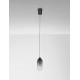 Sandy Black Metal & Smoky Glass LED 6 Watt 220-240Volt 457Lm 3000K IP20 D: 7 H: 154 cm 