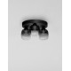 Triac Dimmable Sandy Black Steel & Smoky Glass LED 16 Watt 220-240 Volt 1469Lm 3000K IP20 D: 30 H: 21 cm 