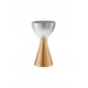 Brass Gold Metal & Smoky Glass LED 8 Watt 220-240Volt 227Lm 3000K IP20 D: 17 H: 32 cm 