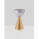 Brass Gold Metal & Smoky Glass LED 8 Watt 220-240Volt 227Lm 3000K IP20 D: 17 H: 32 cm 