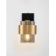 Smoky Glass Sandy Black & Brass Gold Metal LED E27 1x12 Watt 100-240 Volt IP20 bulb excluded L: 10 W: 20 H: 17 cm 
