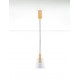 Brass Gold Metal & Smoky Glass LED 7 Watt 220-240Volt 192Lm 3000K IP20 D: 14,5 H: 215 cm 