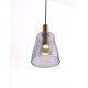 Brass Gold Metal & Smoky Glass LED 7 Watt 220-240Volt 192Lm 3000K IP20 D: 14,5 H: 215 cm 
