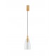 Brass Gold Metal & Smoky Glass LED 7 Watt 220-240Volt 192Lm 3000K IP20 D: 14,2 H: 215 cm 