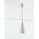 Brass Gold Metal & Smoky Glass LED 7 Watt 220-240Volt 192Lm 3000K IP20 D: 14,2 H: 215 cm 