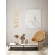 Triac Dimmable Brass Gold Metal & Clear Acrylic LED 30 Watt 220-240 Volt 2482Lm 3000K IP20 D: 15 H: 150 cm