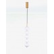 Triac Dimmable Brass Gold Metal & Clear Acrylic LED 30 Watt 220-240 Volt 2482Lm 3000K IP20 D: 15 H: 150 cm 