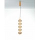 Triac Dimmable Brass Gold Metal & Clear Acrylic LED 30 Watt 220-240 Volt 2482Lm 3000K IP20 D: 15 H: 150 cm 