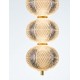 Triac Dimmable Brass Gold Metal & Clear Acrylic LED 30 Watt 220-240 Volt 2482Lm 3000K IP20 D: 15 H: 150 cm 