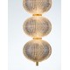 Triac Dimmable Brass Gold Metal & Clear Acrylic LED 30 Watt 220-240 Volt 2482Lm 3000K IP20 D: 15 H: 150 cm 