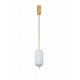 Triac Dimmable Brass Gold Metal & Clear Acrylic LED 17 Watt 220-240 Volt 1451Lm 3000K IP20 D: 15 H: 140 cm 
