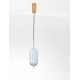Triac Dimmable Brass Gold Metal & Clear Acrylic LED 17 Watt 220-240 Volt 1451Lm 3000K IP20 D: 15 H: 140 cm 
