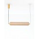 Triac Dimmable Brass Gold Metal & Clear Acrylic LED 40 Watt 220-240 Volt 3384Lm 3000K IP20 L: 90 W: 15 H: 120 cm 