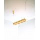 Triac Dimmable Brass Gold Metal & Clear Acrylic LED 40 Watt 220-240 Volt 3384Lm 3000K IP20 L: 90 W: 15 H: 120 cm 