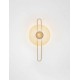 Brass Gold Metal & Amber Glass LED 9 Watt 220-240Volt 304Lm 3000K IP20 D: 30 W: 8 H: 60 cm 