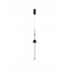 Triac Dimmable Sandy Black Aluminium, Acrylic & Ceramic LED 8 Watt 220-240Volt 465Lm 3000K IP20 D: 8 H: 180 cm 