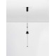 Triac Dimmable Sandy Black Aluminium, Acrylic & Ceramic LED 8 Watt 220-240Volt 465Lm 3000K IP20 D: 8 H: 180 cm 