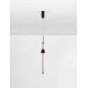 Triac Dimmable Sandy Black Aluminium, Acrylic & Ceramic LED 8 Watt 220-240Volt 465Lm 3000K IP20 D: 8 H: 180 cm 