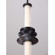 Triac Dimmable Sandy Black Aluminium, Acrylic & Ceramic LED 8 Watt 220-240Volt 465Lm 3000K IP20 D: 8 H: 180 cm 
