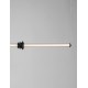 Triac Dimmable Sandy Black Aluminium, Acrylic & Ceramic LED 15 Watt 220-240Volt 1109Lm 3000K IP20 L: 110 W: 8 H: 170 cm 