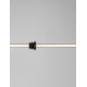 Triac Dimmable Sandy Black Aluminium, Acrylic & Ceramic LED 15 Watt 220-240Volt 1109Lm 3000K IP20 L: 110 W: 8 H: 170 cm 