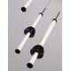 Triac Dimmable Sandy Black Aluminium, Acrylic & Ceramic LED 18 Watt 220-240Volt 1346Lm 3000K IP20 D: 35 H: 170 cm 