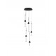Triac Dimmable Sandy Black Aluminium, Acrylic & Ceramic LED 32 Watt 220-240Volt 2306Lm 3000K IP20 D: 35 H: 210 cm 
