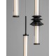 Triac Dimmable Sandy Black Aluminium, Acrylic & Ceramic LED 32 Watt 220-240Volt 2306Lm 3000K IP20 D: 35 H: 210 cm 