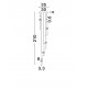Triac Dimmable Sandy Black Aluminium, Acrylic & Ceramic LED 32 Watt 220-240Volt 2306Lm 3000K IP20 D: 35 H: 210 cm 
