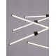 Triac Dimmable Sandy Black Aluminium, Acrylic & Ceramic LED 79 Watt 220-240Volt 6467Lm 3000K IP20 D: 149 H: 250 cm 