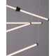 Triac Dimmable Sandy Black Aluminium, Acrylic & Ceramic LED 79 Watt 220-240Volt 6467Lm 3000K IP20 D: 149 H: 250 cm 