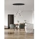 Triac Dimmable Sandy Black Aluminium, Acrylic & Ceramic LED 36 Watt 220-240Volt 2811Lm 3000K IP20 L: 120 W: 43 H: 250 cm 