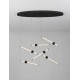 Triac Dimmable Sandy Black Aluminium, Acrylic & Ceramic LED 36 Watt 220-240Volt 2811Lm 3000K IP20 L: 120 W: 43 H: 250 cm 