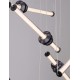 Triac Dimmable Sandy Black Aluminium, Acrylic & Ceramic LED 36 Watt 220-240Volt 2811Lm 3000K IP20 L: 120 W: 43 H: 250 cm 