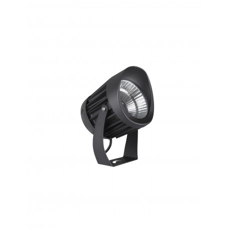 Black Aluminium & Glass LED 10 Watt 700Lm 3000K 100-240 Volt 50Hz Beam Angle 38o IP65 D: 9 W: 9.5 cm 