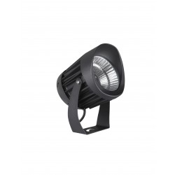 Black Aluminium & Glass LED 20 Watt 1500Lm 3000K 100-240 Volt 50Hz Beam Angle 38o IP65 D: 12 W: 18 cm 