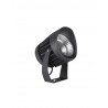 Black Aluminium & Glass LED 20 Watt 1500Lm 3000K 100-240 Volt 50Hz Beam Angle 38o IP65 D: 12 W: 18 cm