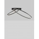 Triac Dimmable Sandy Black Steel, Aluminium & Silicone LED 42 Watt 220-240Volt 1923Lm 3000K IP20 D: 72 W: 59 H: 30 cm 
