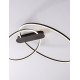 Triac Dimmable Sandy Black Steel, Aluminium & Silicone LED 42 Watt 220-240Volt 1923Lm 3000K IP20 D: 72 W: 59 H: 30 cm 