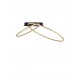 Triac Dimmable Brass Gold Steel, Aluminium & Silicone LED 42 Watt 220-240Volt 2094Lm 3000K IP20 D: 72 W: 59 H: 30 cm 