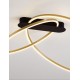 Triac Dimmable Brass Gold Steel, Aluminium & Silicone LED 42 Watt 220-240Volt 2094Lm 3000K IP20 D: 72 W: 59 H: 30 cm 