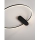 Triac Dimmable Sandy Black Steel, Aluminium & Silicone LED 30 Watt 220-240Volt 1250Lm 3000K IP20 D: 64 W: 60 H: 30 cm 