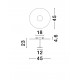 Triac Dimmable Sandy White Steel, Aluminium & Acrylic LED 15 Watt 220-240Volt 984Lm 3000K IP20 D: 45 H: 23 cm 